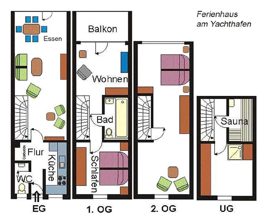 Ferienhaus Suedblick Am Yachthafen Breege Exteriör bild